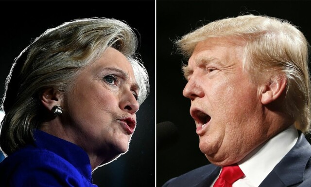 image: Donald og Hillarys valgkamp på ett minutt